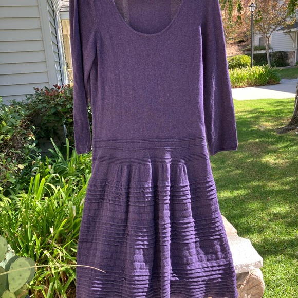Max Studio Purple Sweater Dress, XL - Picture 6 of 6